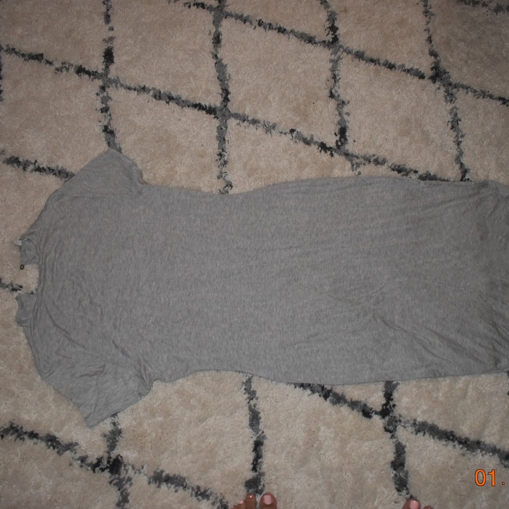 Charlotte ruse fitted gray dress